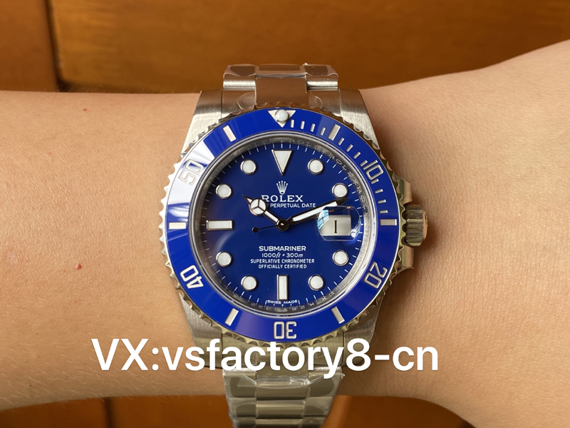 VS廠勞力士40m藍(lán)水鬼丹東3135機復(fù)刻表外觀細(xì)節(jié)做工還原評測